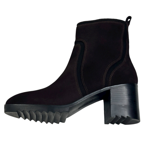Blondo Raniah Dark Brown Suede Waterproof Ankle Boots Booties Size 9.5M New $180 - Picture 8 of 14